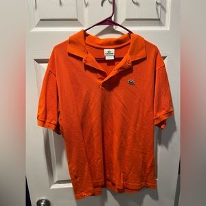 Mens lacoste Orange polo